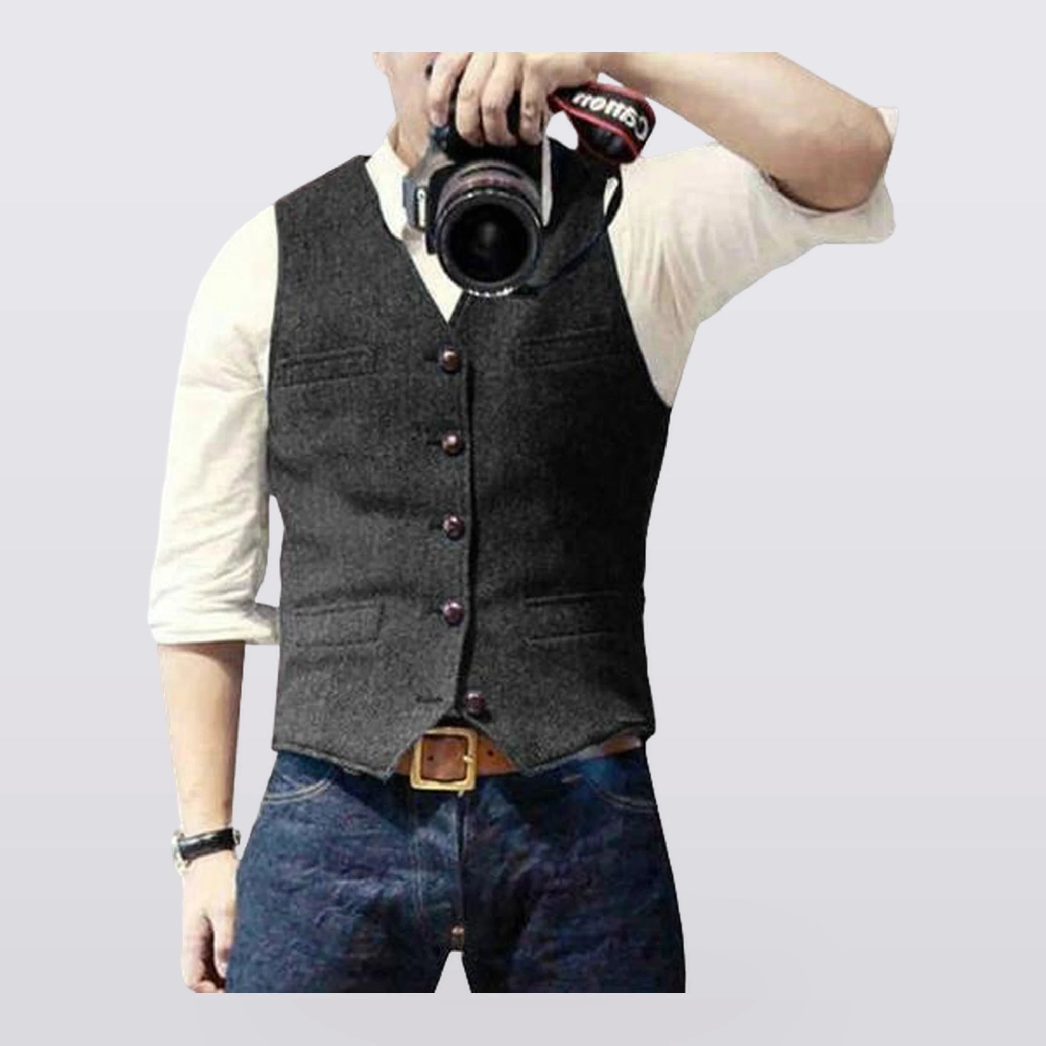 Alderton - Tailored Button-Front Vest