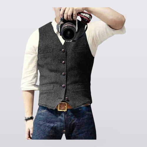 Alderton - Tailored Button-Front Vest
