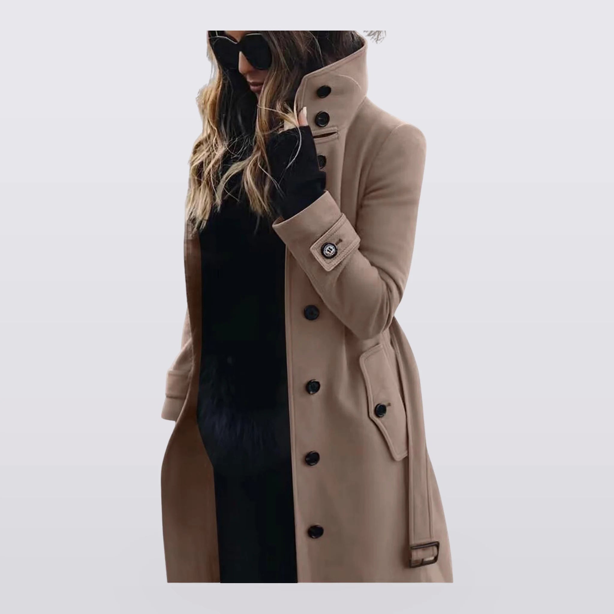 Ashcombe - Belted Double-Breasted Trench Coat