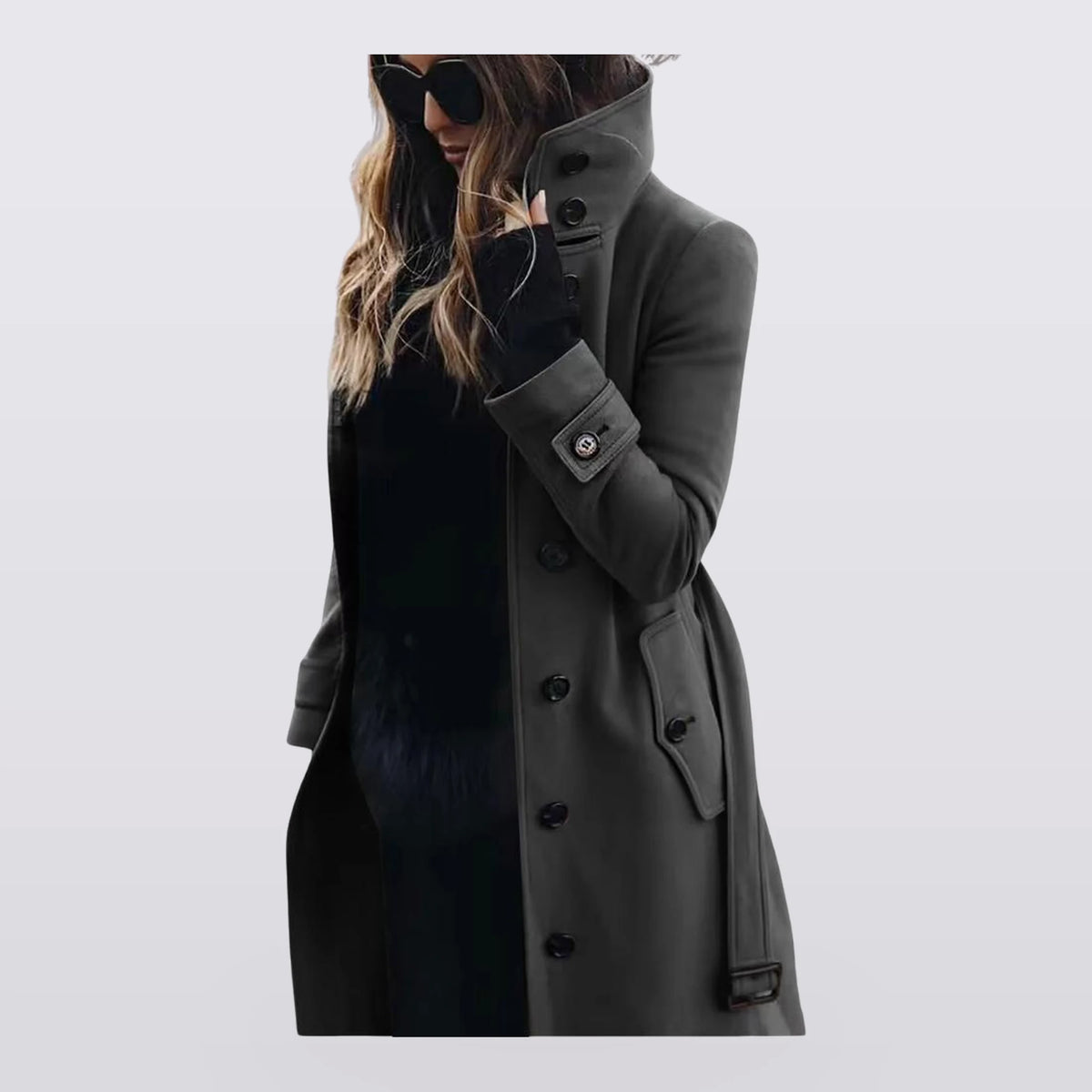 Ashcombe - Belted Double-Breasted Trench Coat