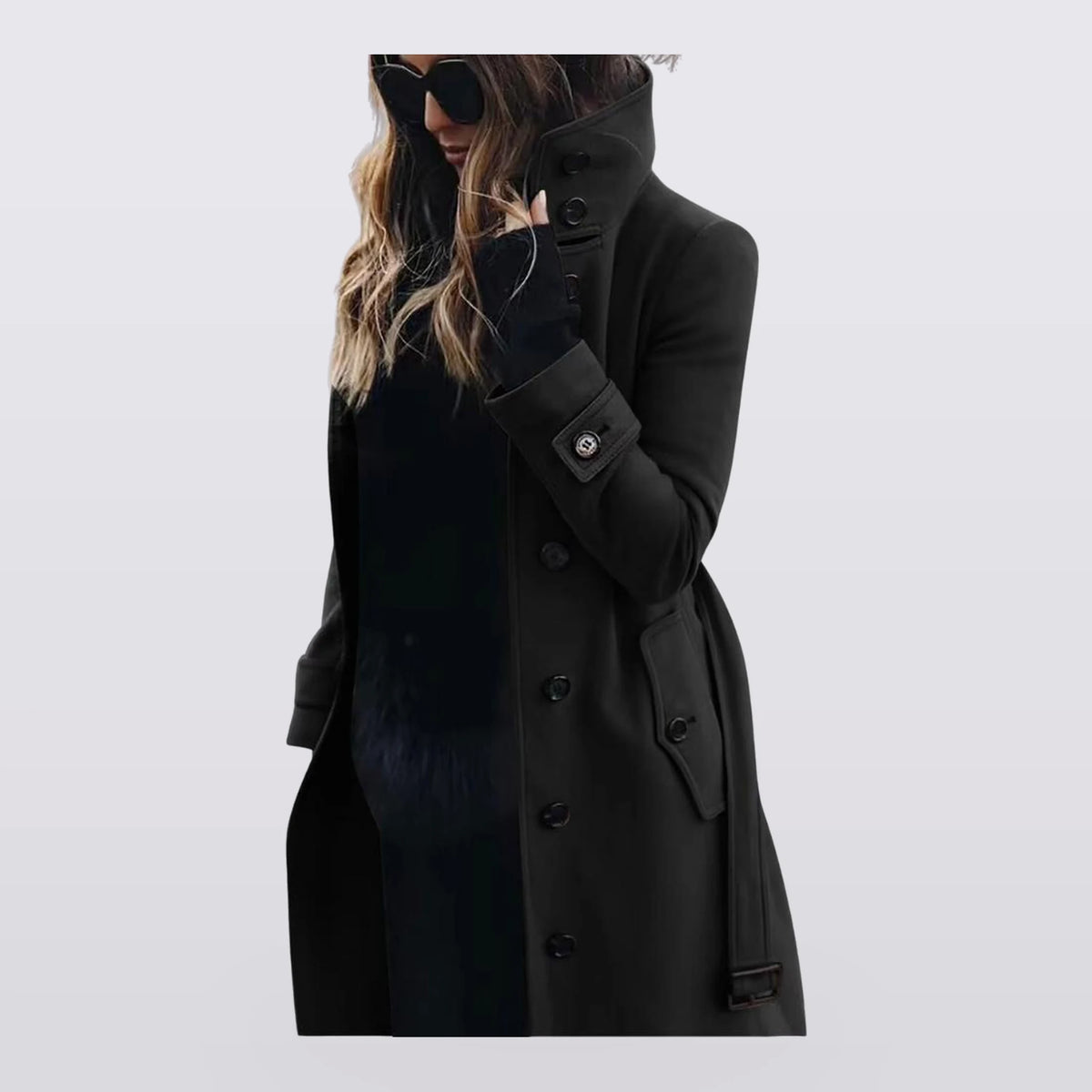 Ashcombe - Belted Double-Breasted Trench Coat