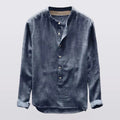 Bramford - Band-Collar Long-Sleeve Shirt