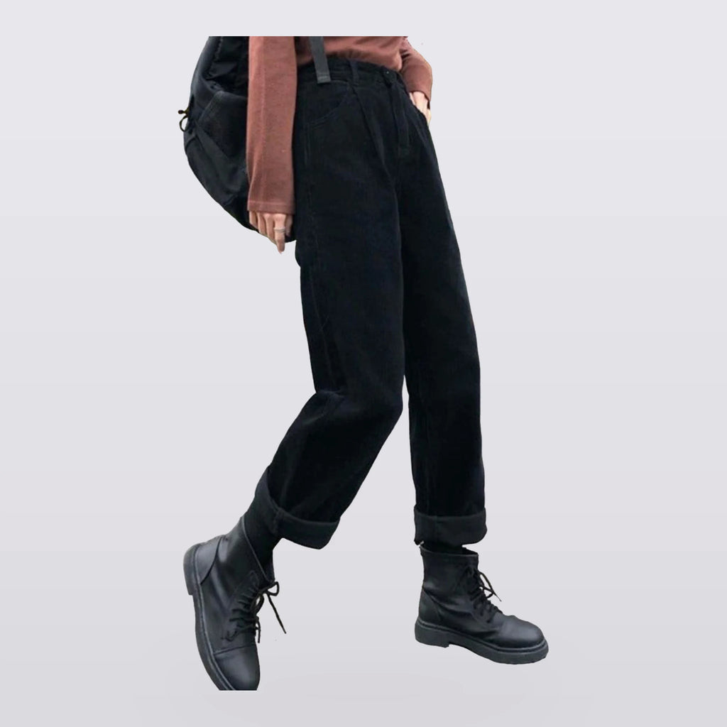 Corbett - Ribbed High-Waist Pants