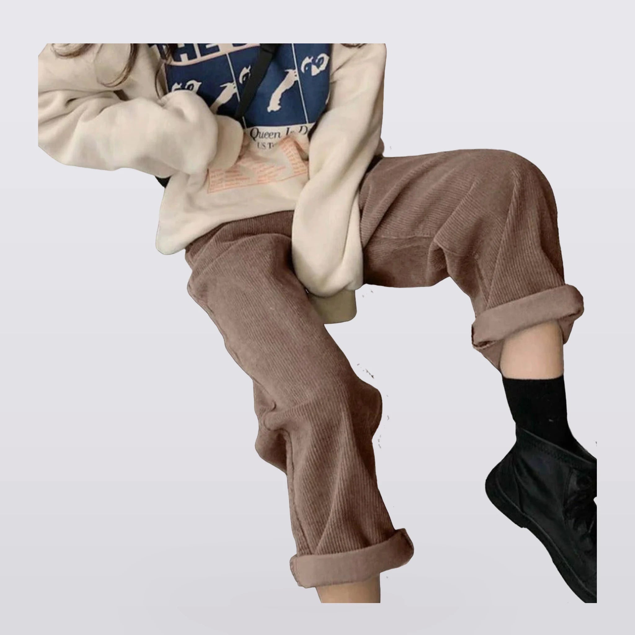 Corbett - Ribbed High-Waist Pants
