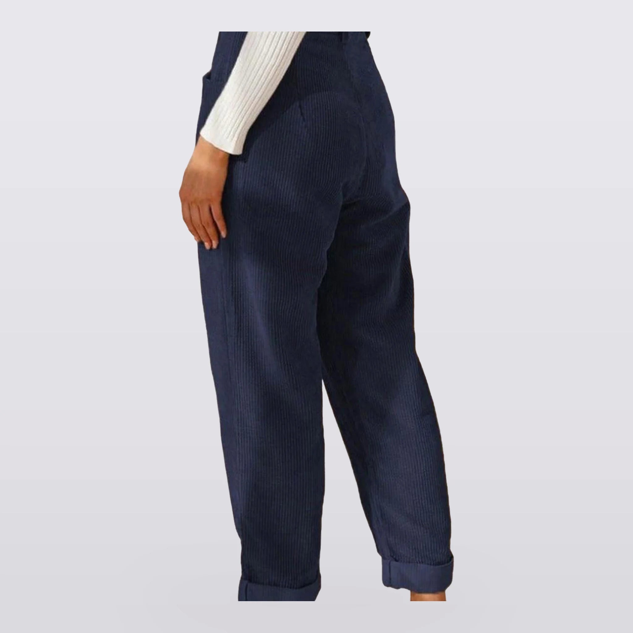 Corbett - Ribbed High-Waist Pants
