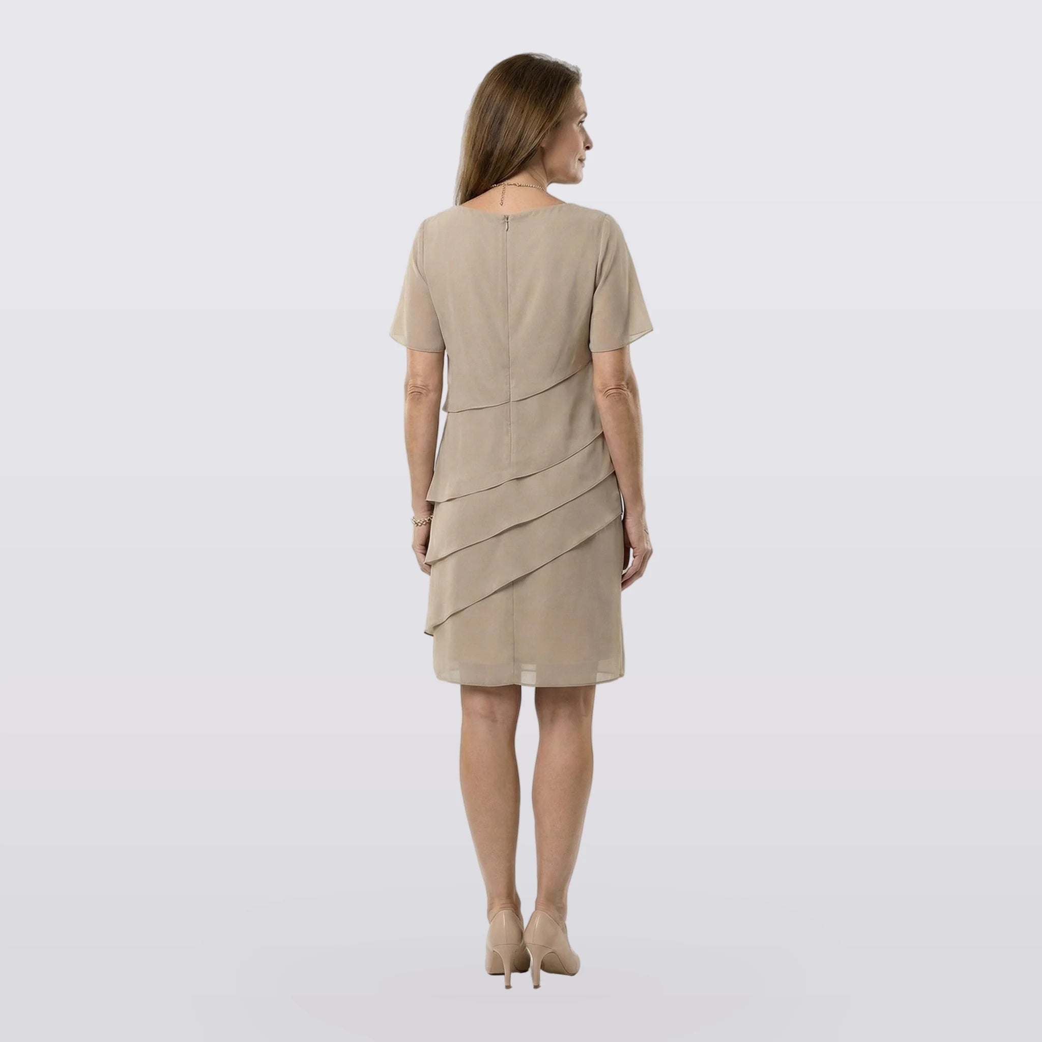 Elowen - Tiered Shift Midi Dress