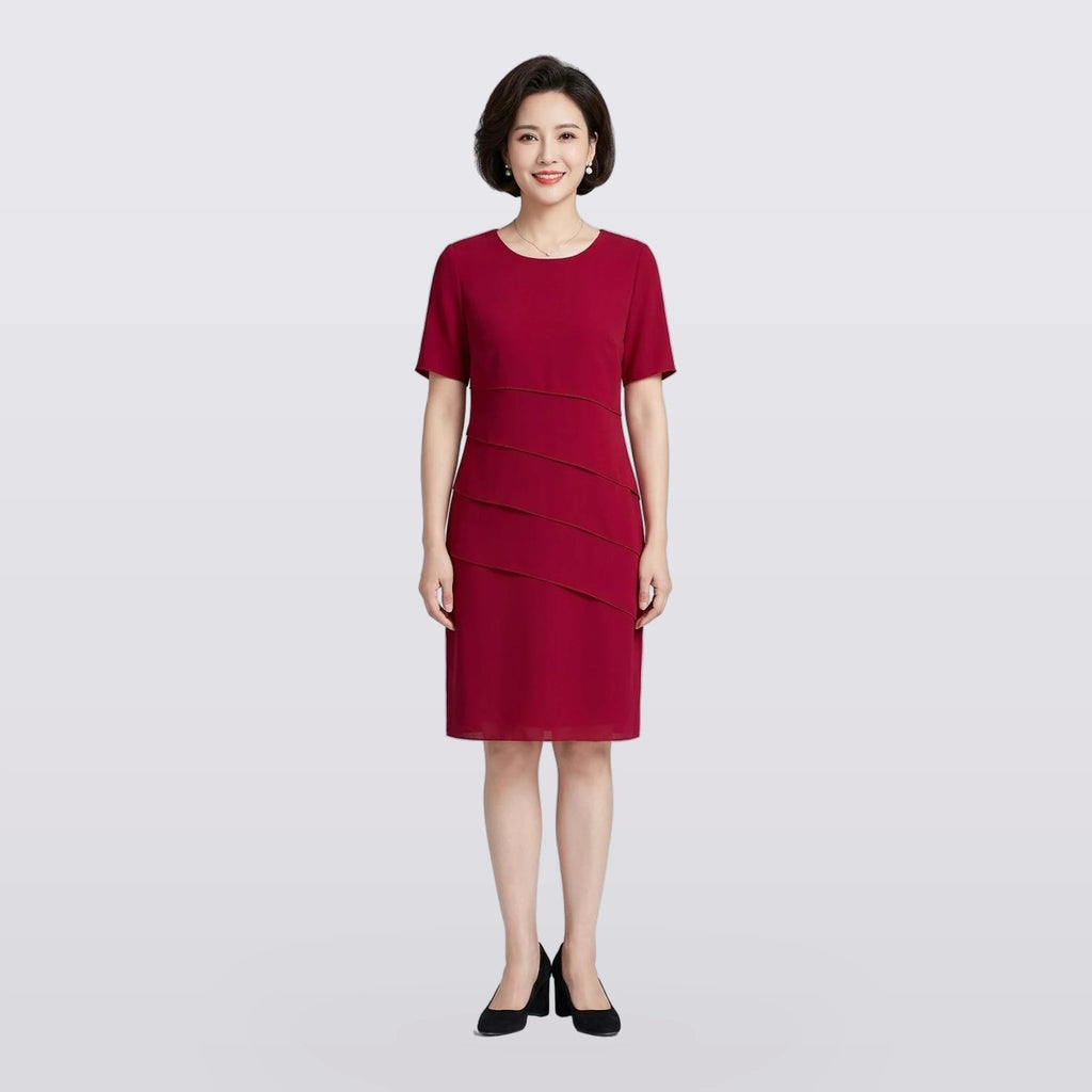 Elowen - Tiered Shift Midi Dress