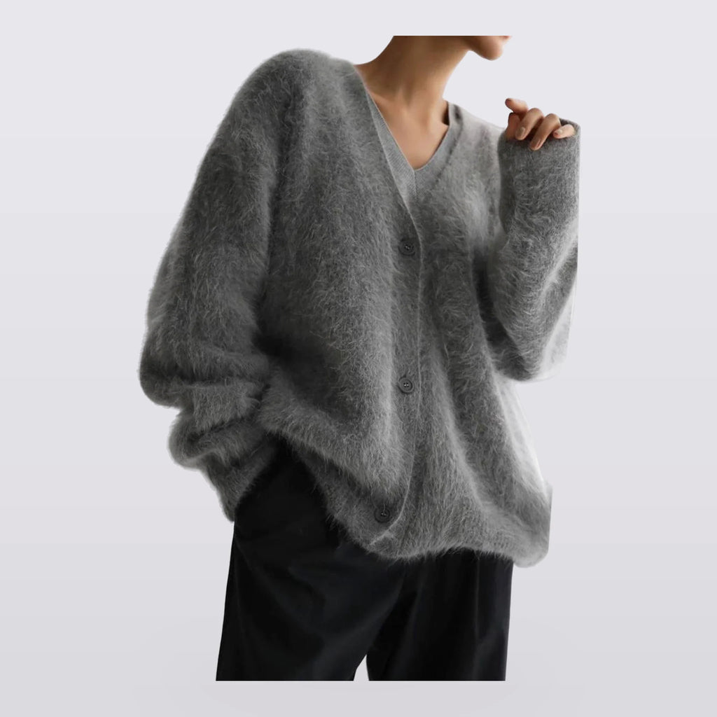 Fennwood - Brushed V-Neck Knit Cardigan