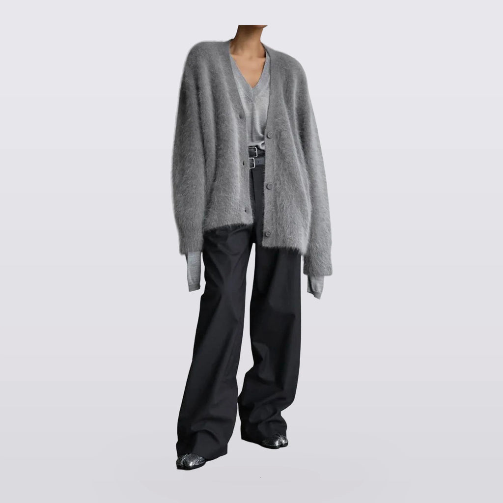 Fennwood - Brushed V-Neck Knit Cardigan