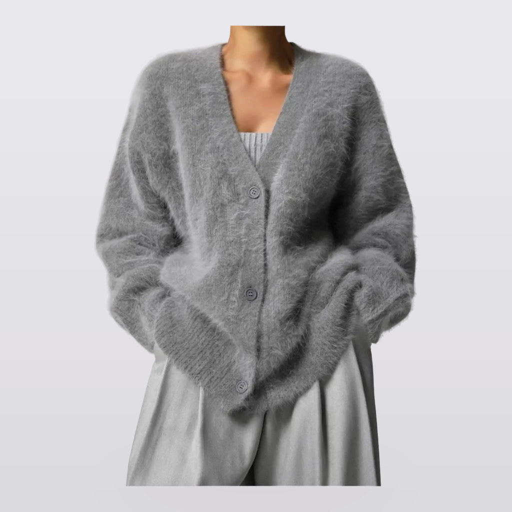 Fennwood - Brushed V-Neck Knit Cardigan