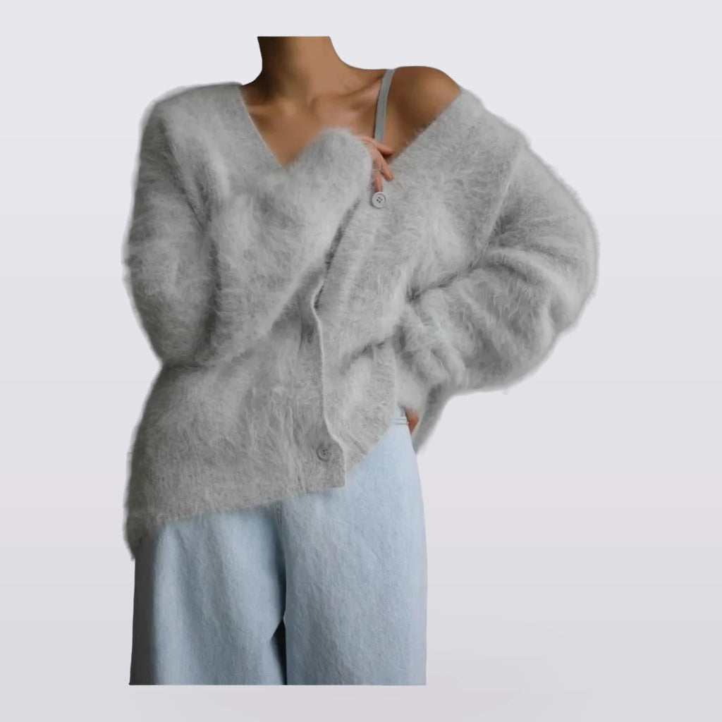 Fennwood - Brushed V-Neck Knit Cardigan