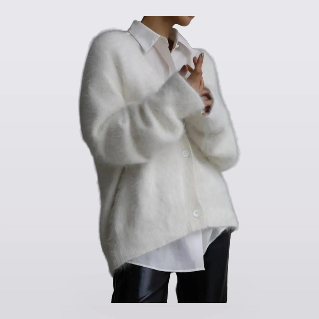 Fennwood - Brushed V-Neck Knit Cardigan