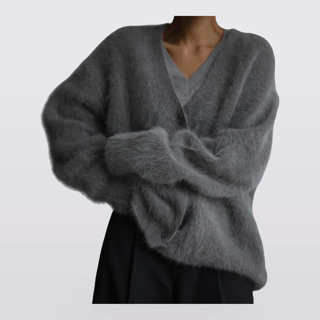Fennwood - Brushed V-Neck Knit Cardigan