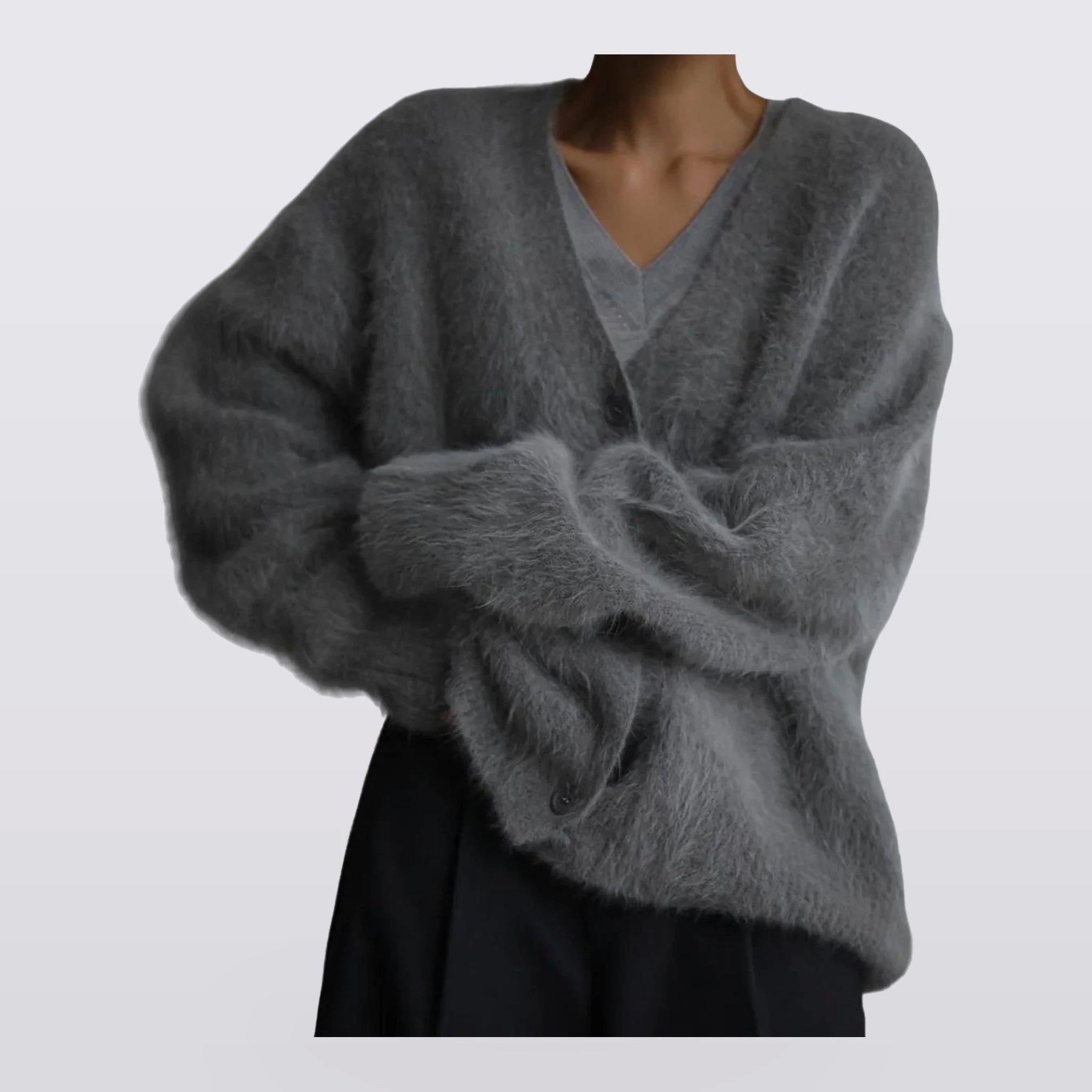 Fennwood - Brushed V-Neck Knit Cardigan