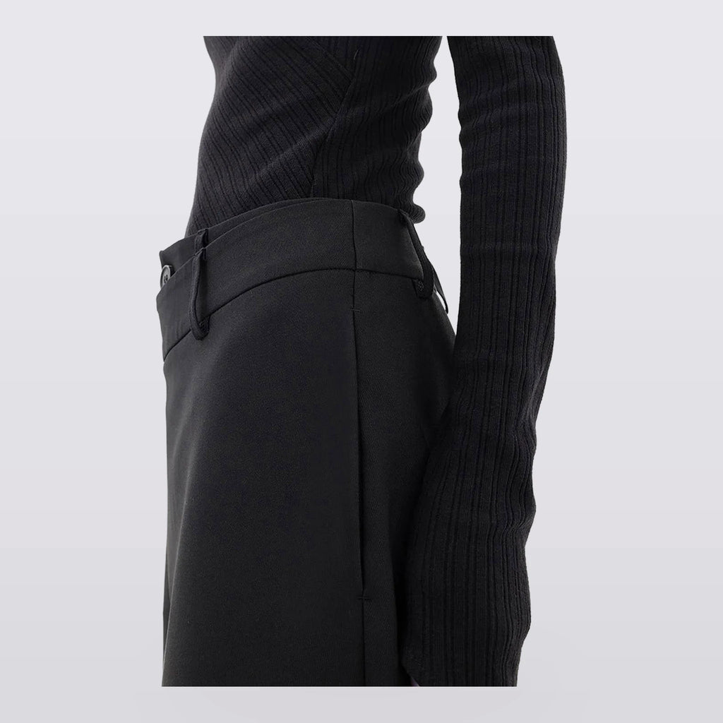 Ravella - Asymmetric Wrap-Front Wide-Leg Pants