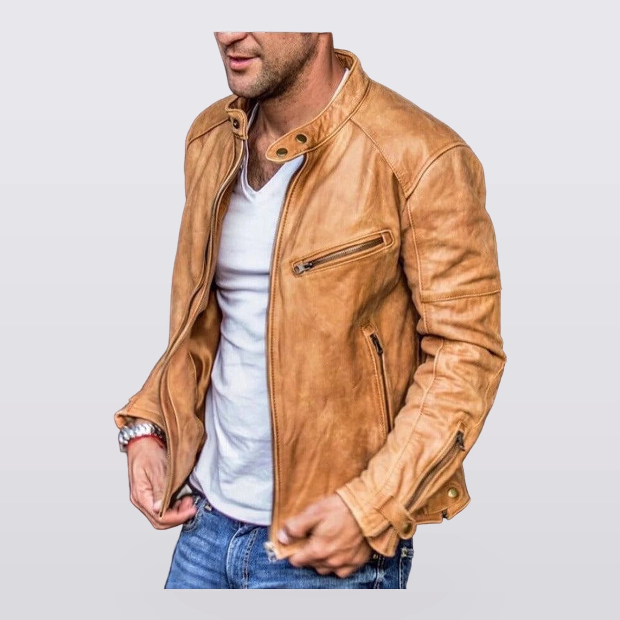 Rylan - Washed Moto Jacket