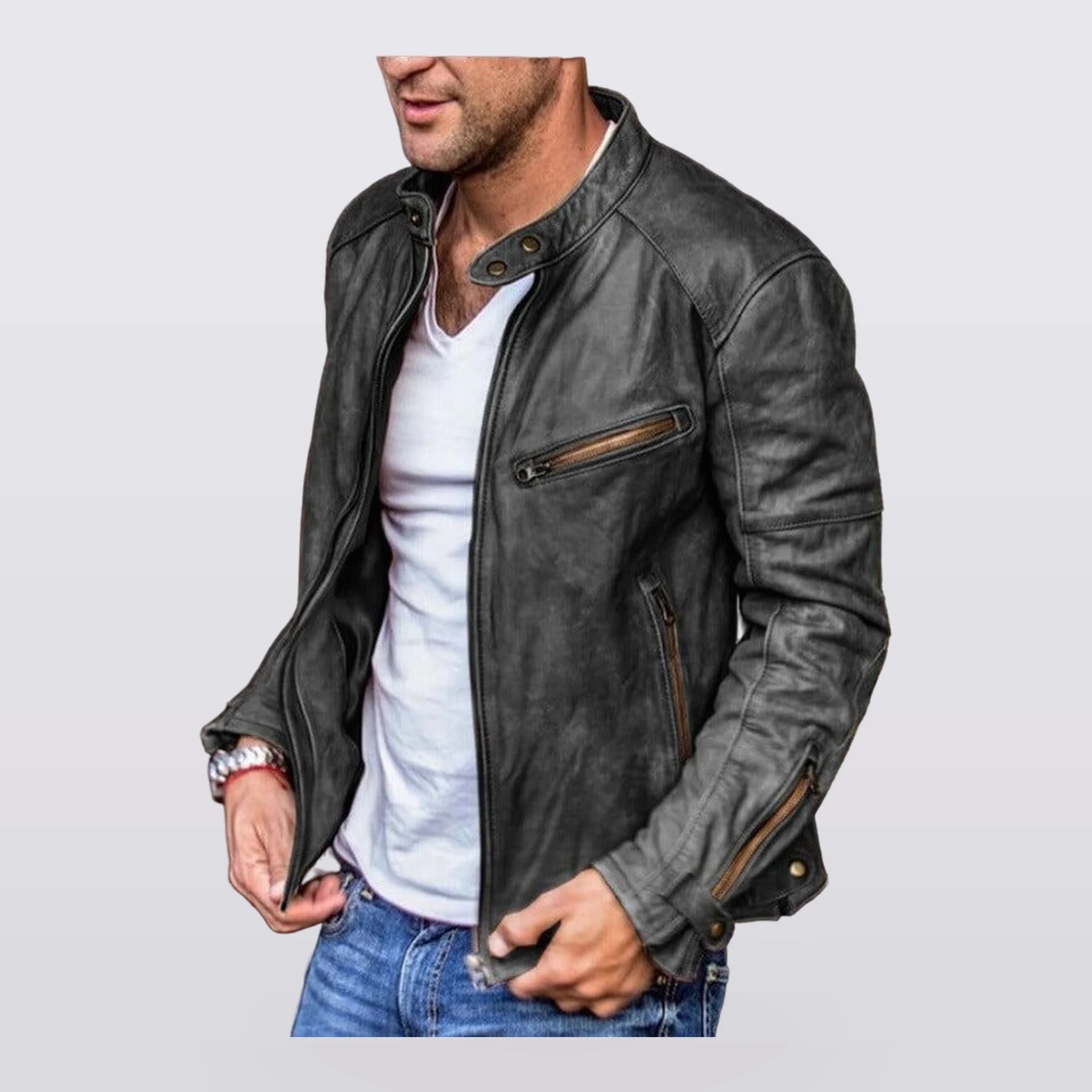 Rylan - Washed Moto Jacket
