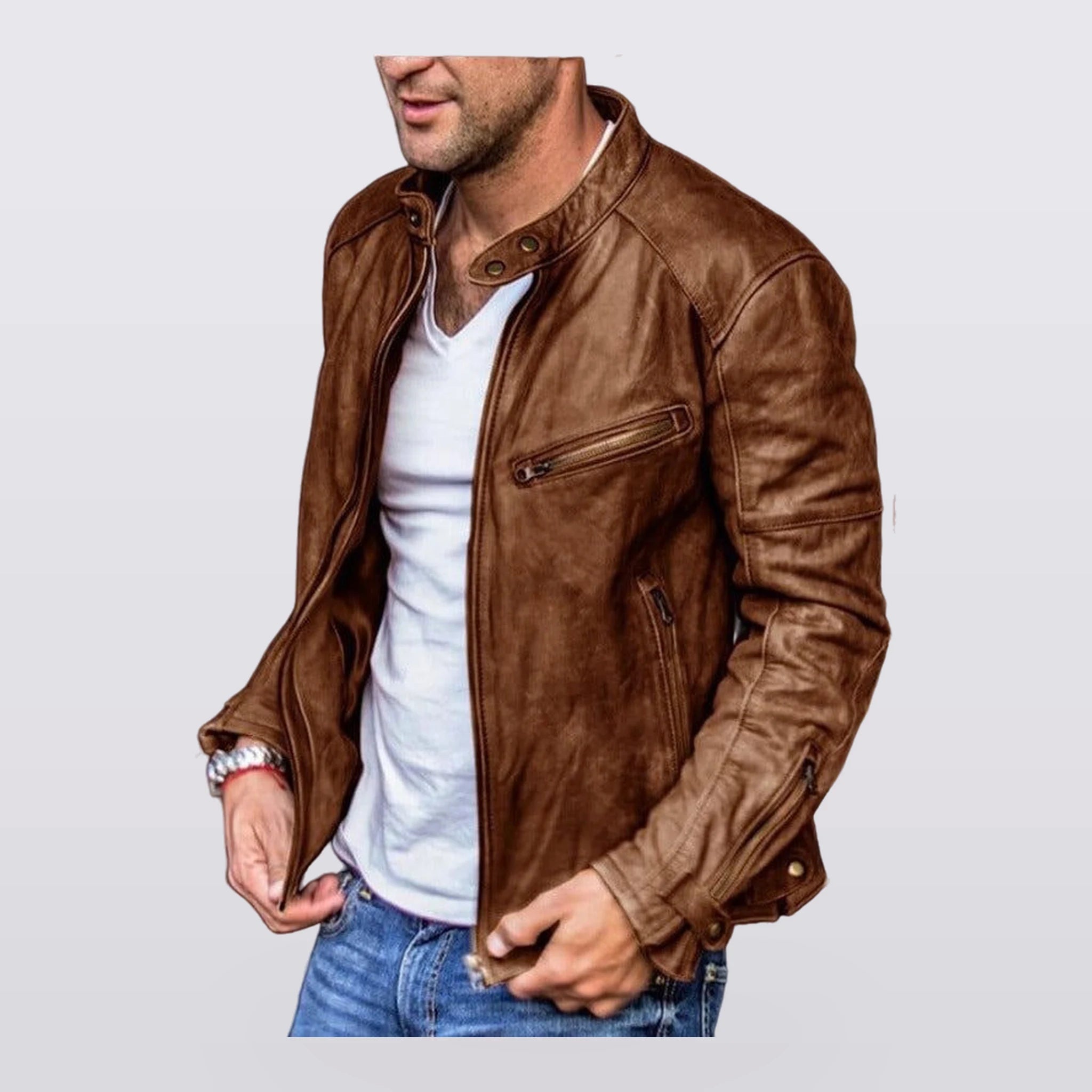 Rylan - Washed Moto Jacket