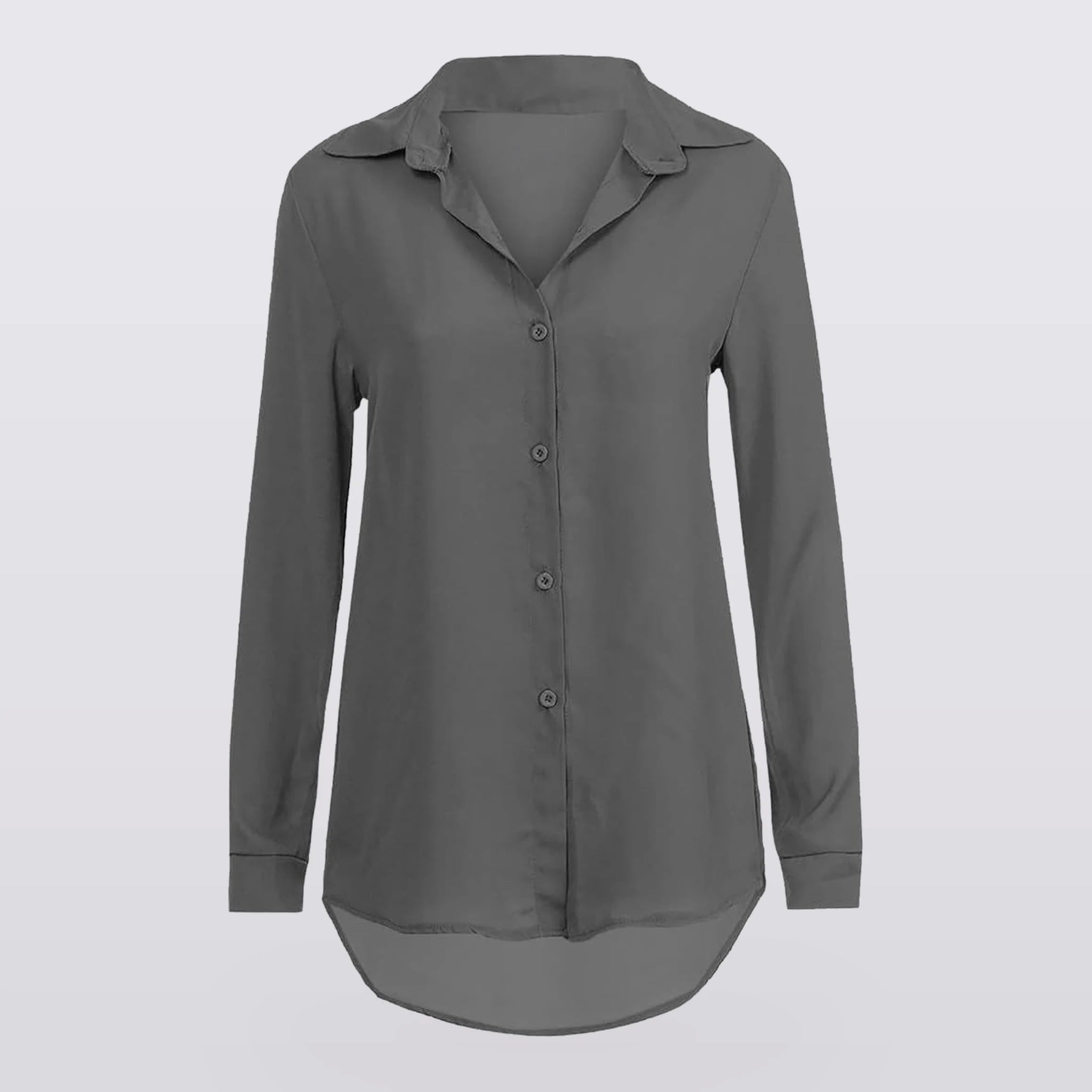 Solene - Draped Button-Front Blouse