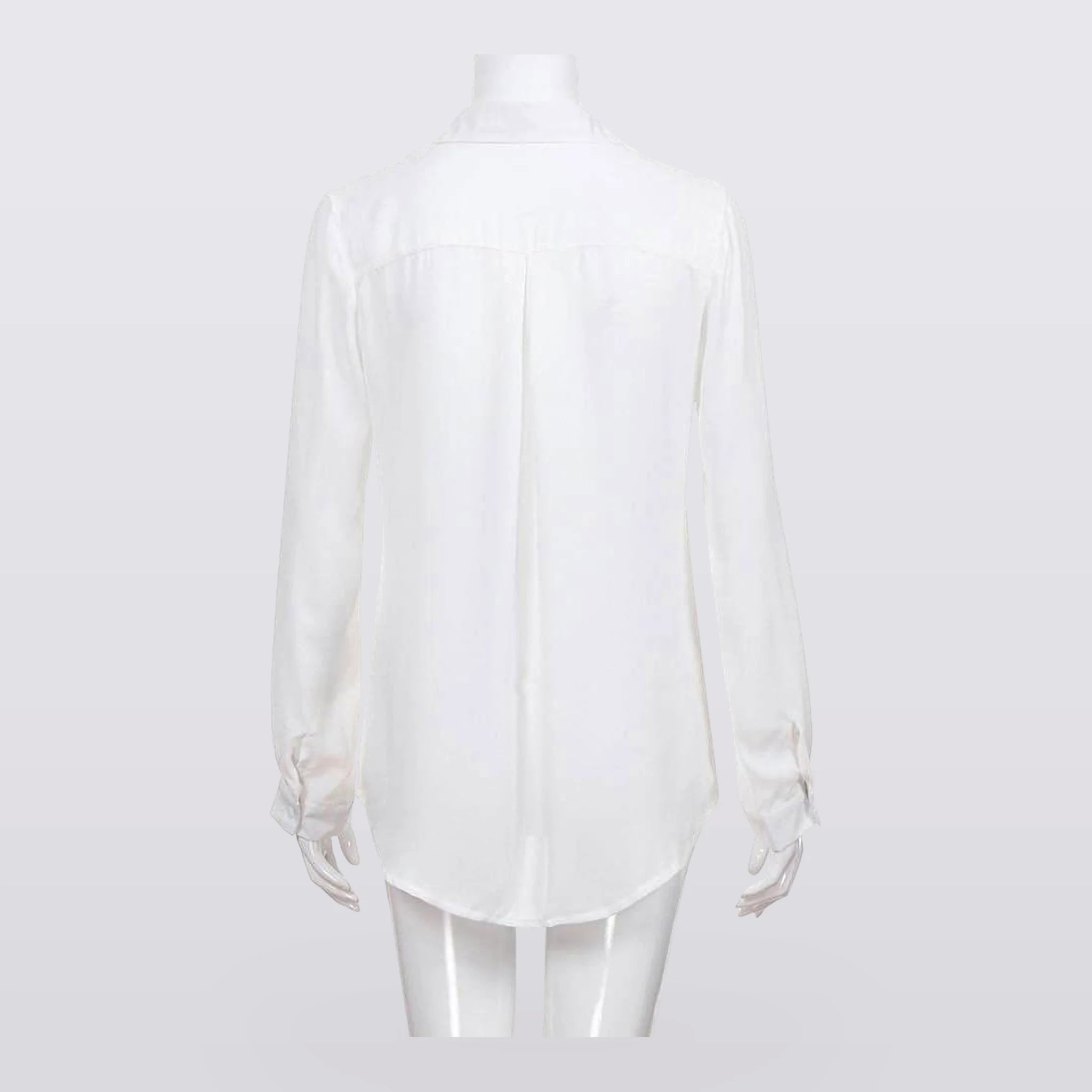 Solene - Draped Button-Front Blouse