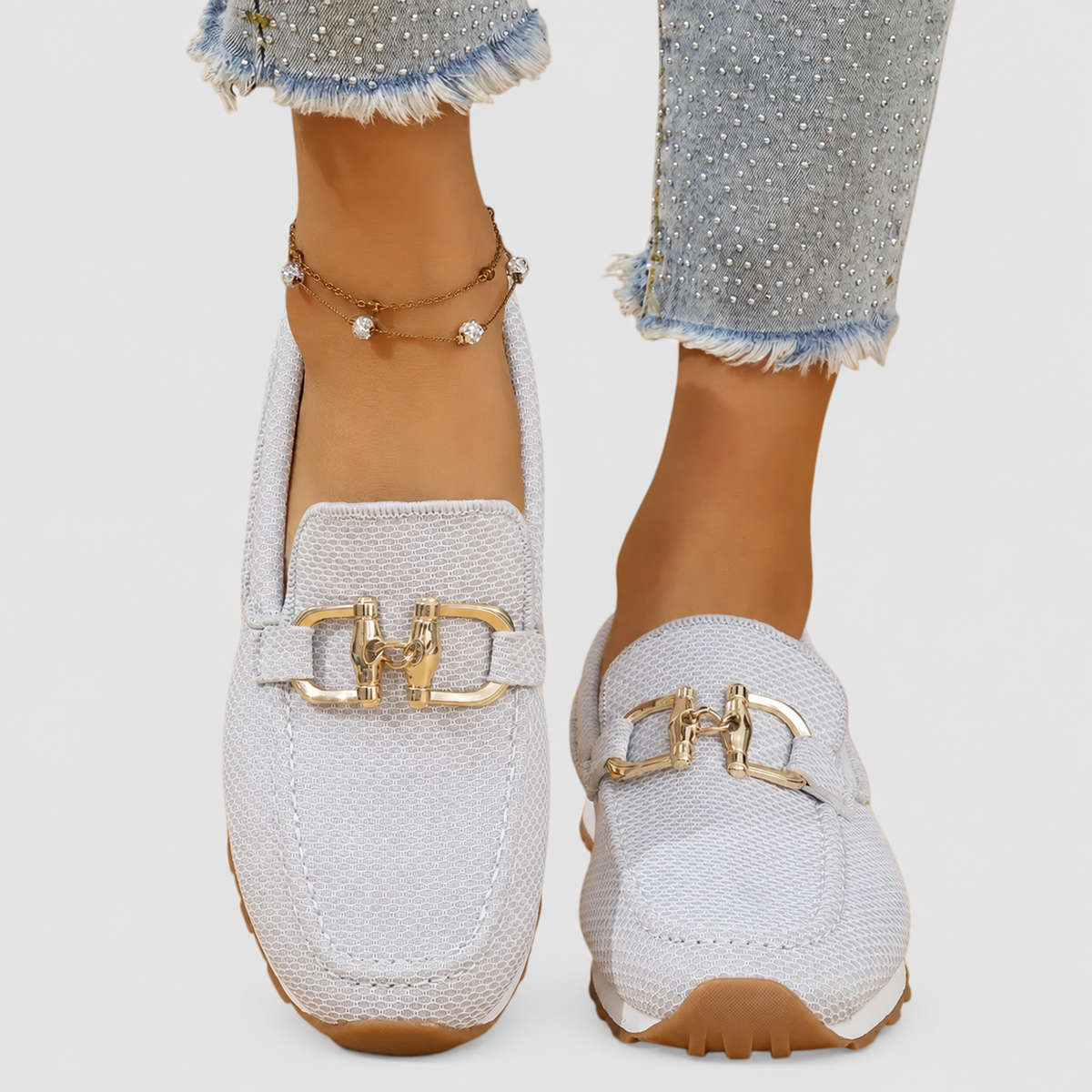 Alice | Women’s Slip-On Loafers — White