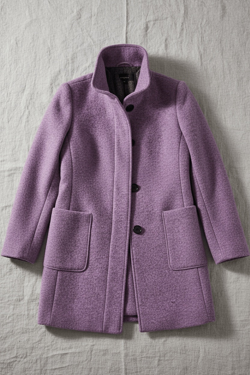 Carmela | Women’s Longline Coat with Patch Pockets
