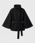 Caterina | Women’s Cape Jacket with Waist Belt
