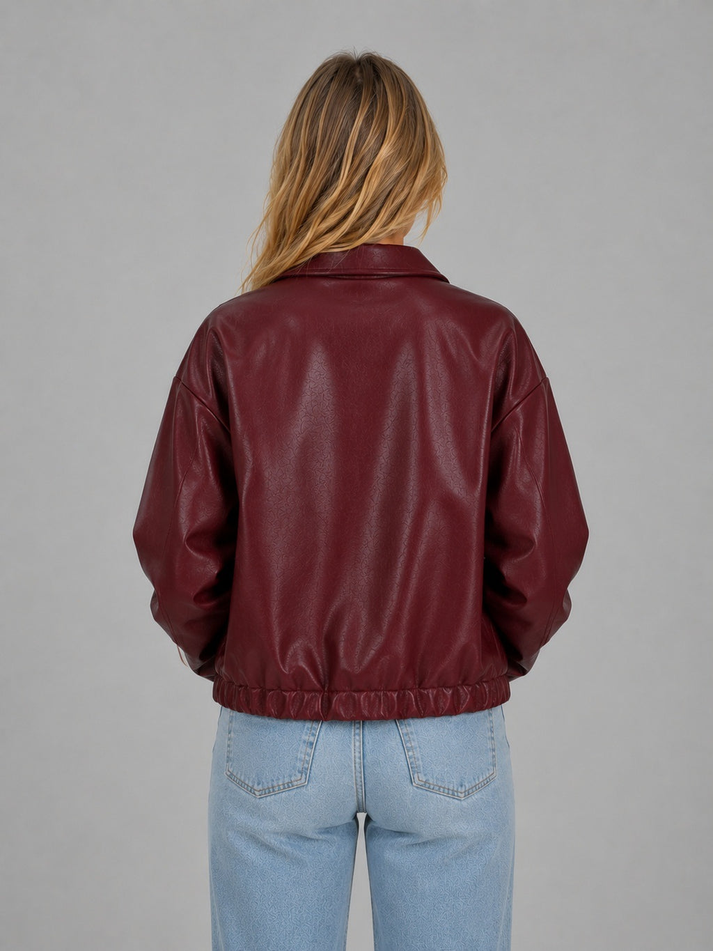 Celine | Women’s Cropped Jacket with Zip Front