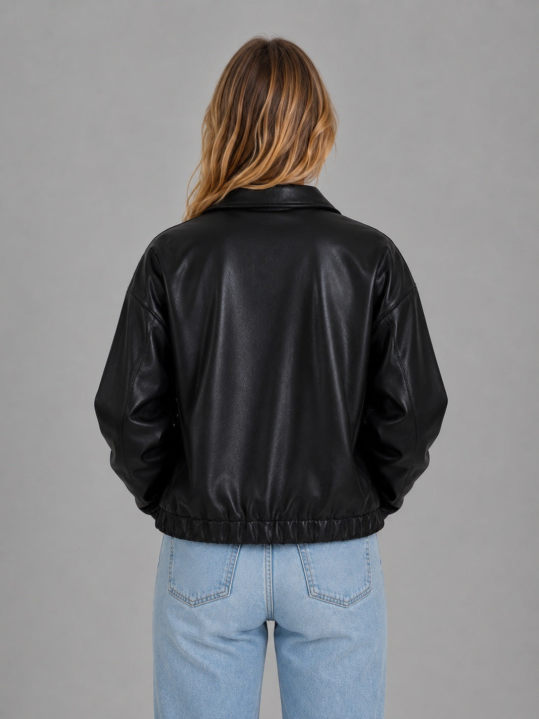 Celine | Women’s Cropped Jacket with Zip Front