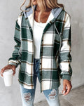 Clodagh | Women’s Plaid Jacket with Drawstring Hood