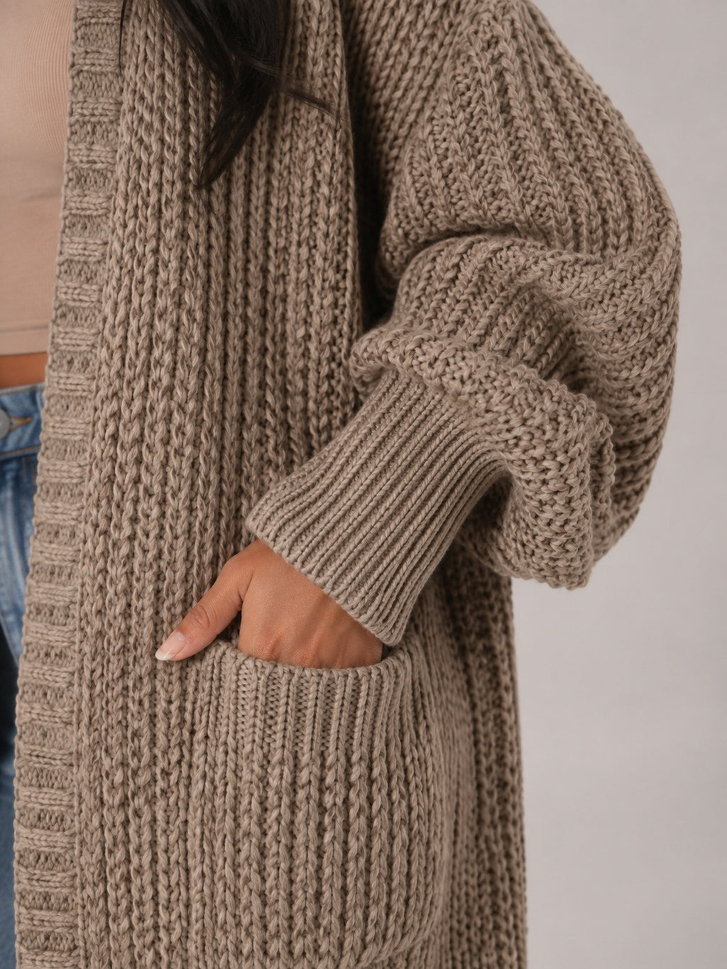 Cordula | Women’s Duster Cardigan with Patch Pockets