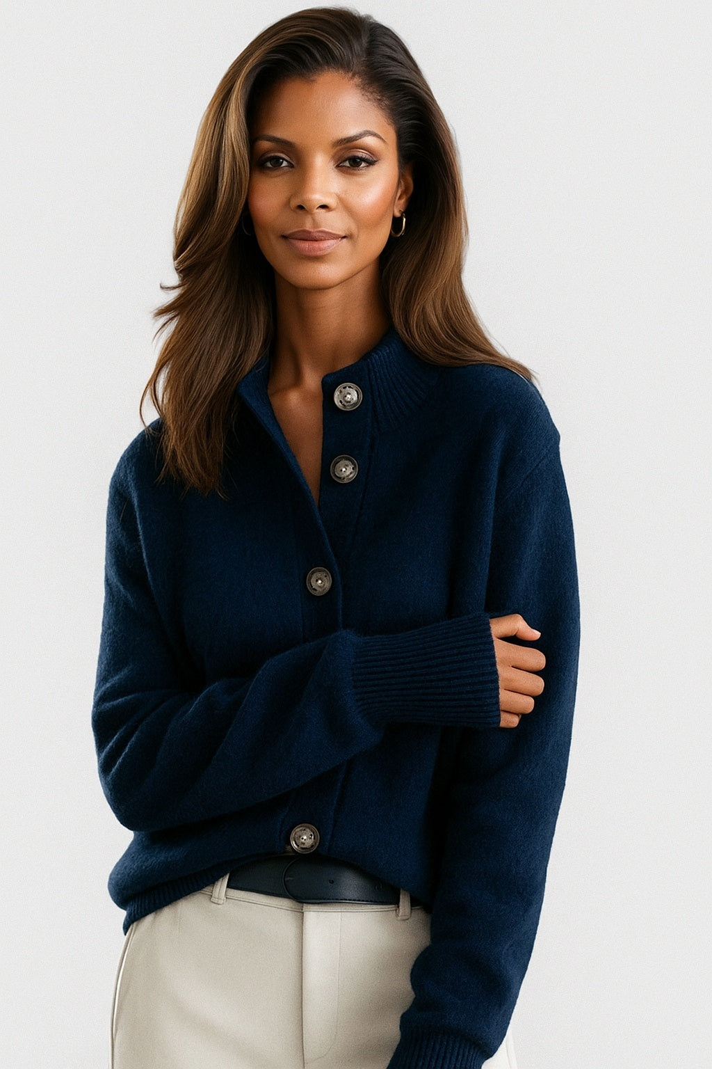 Cybele | Women’s Knit Cardigan with Button Front