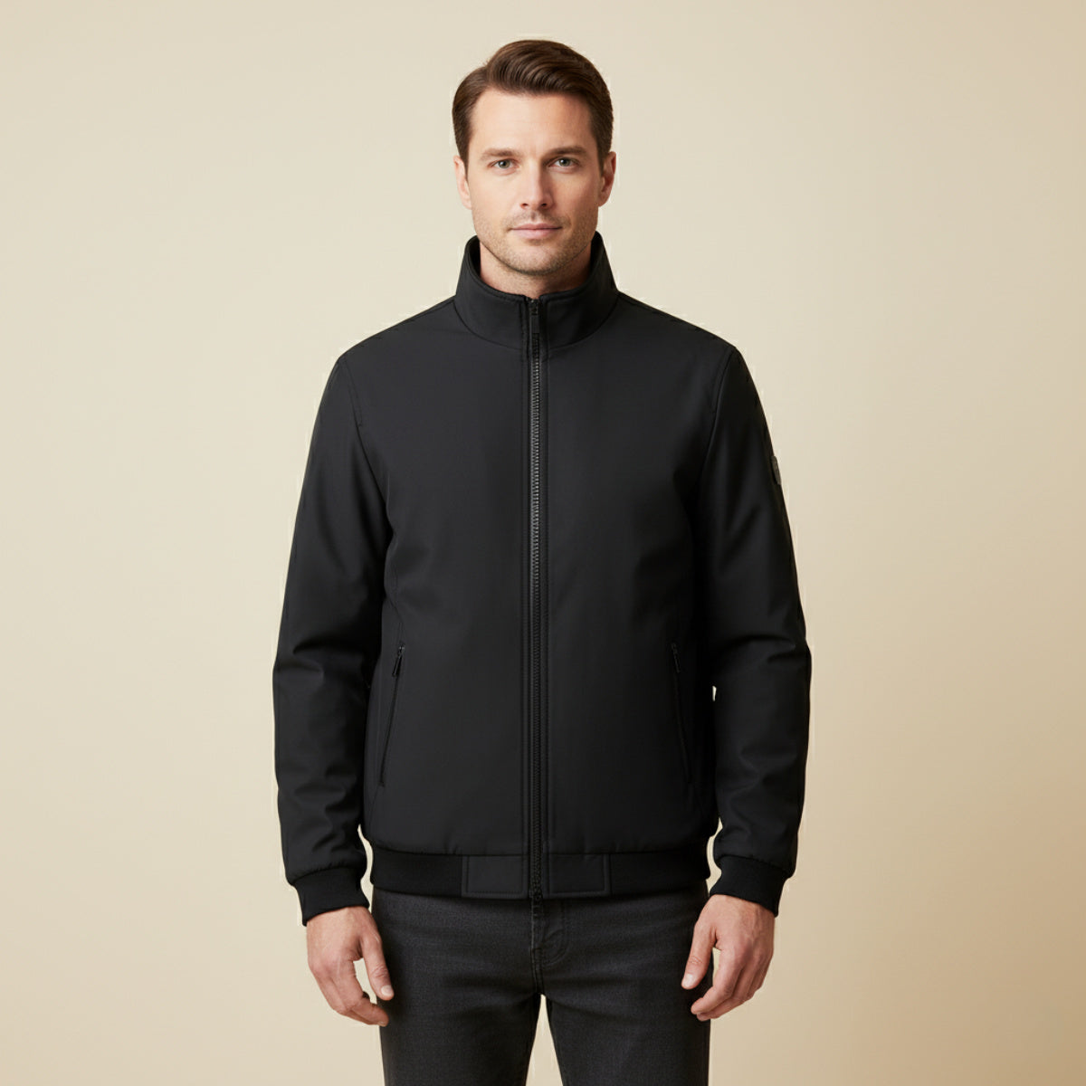 Karl | Men’s Fleece-Lined Winter Jacket with Zip Front
