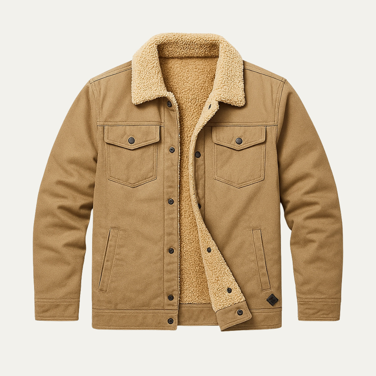 Leon | Men’s Fleece-Lined Utility Jacket with Pockets