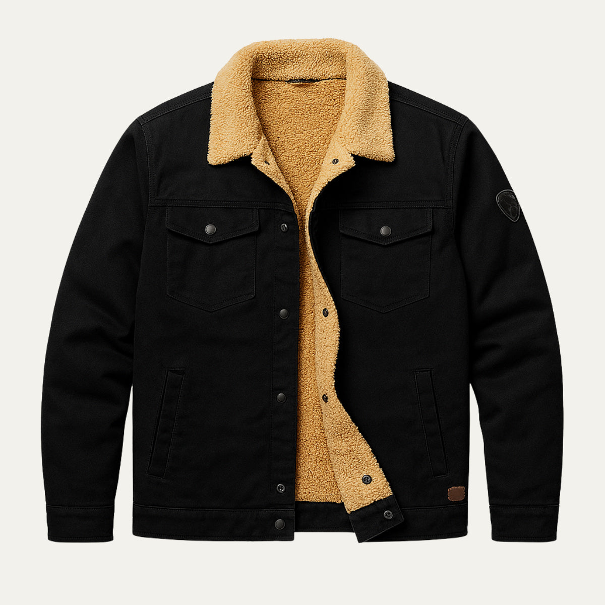 Leon | Men’s Fleece-Lined Utility Jacket with Pockets