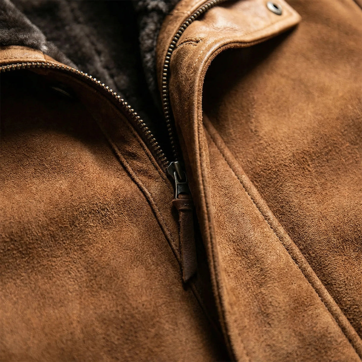Fraser | Men’s Plush-Lined Long Jacket with Stand Collar