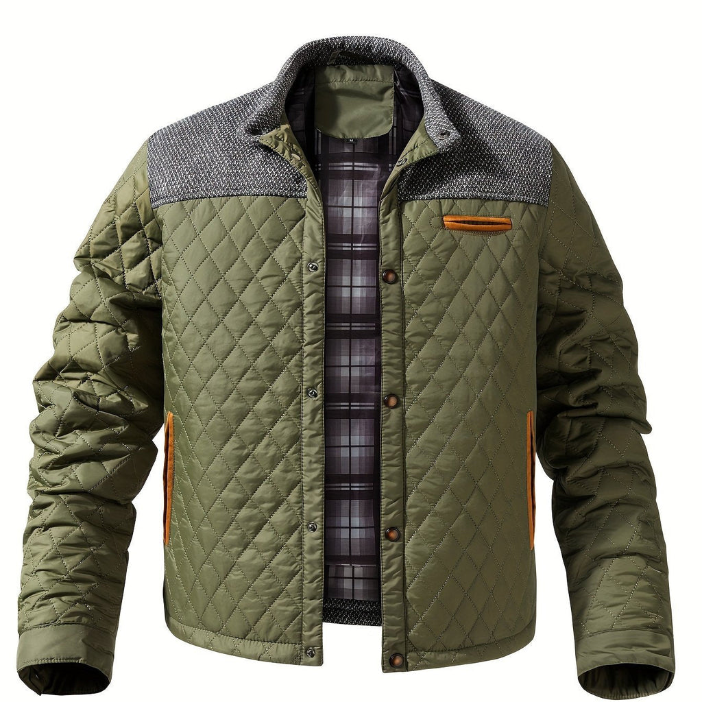 Mason | Men’s Quilted Jacket with Stand Collar
