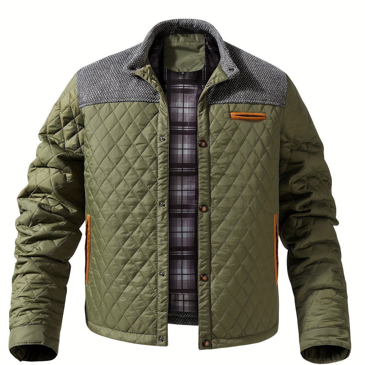 Mason | Men’s Quilted Jacket with Stand Collar