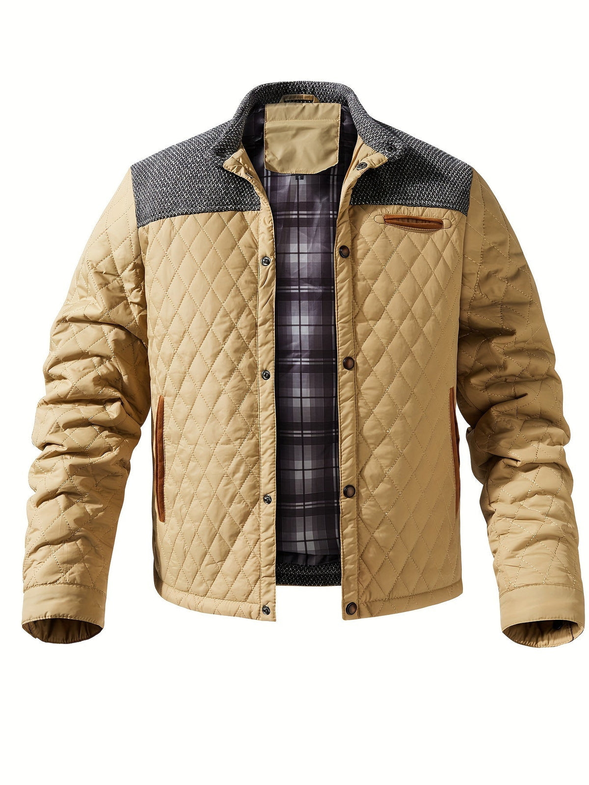 Mason | Men’s Quilted Jacket with Stand Collar