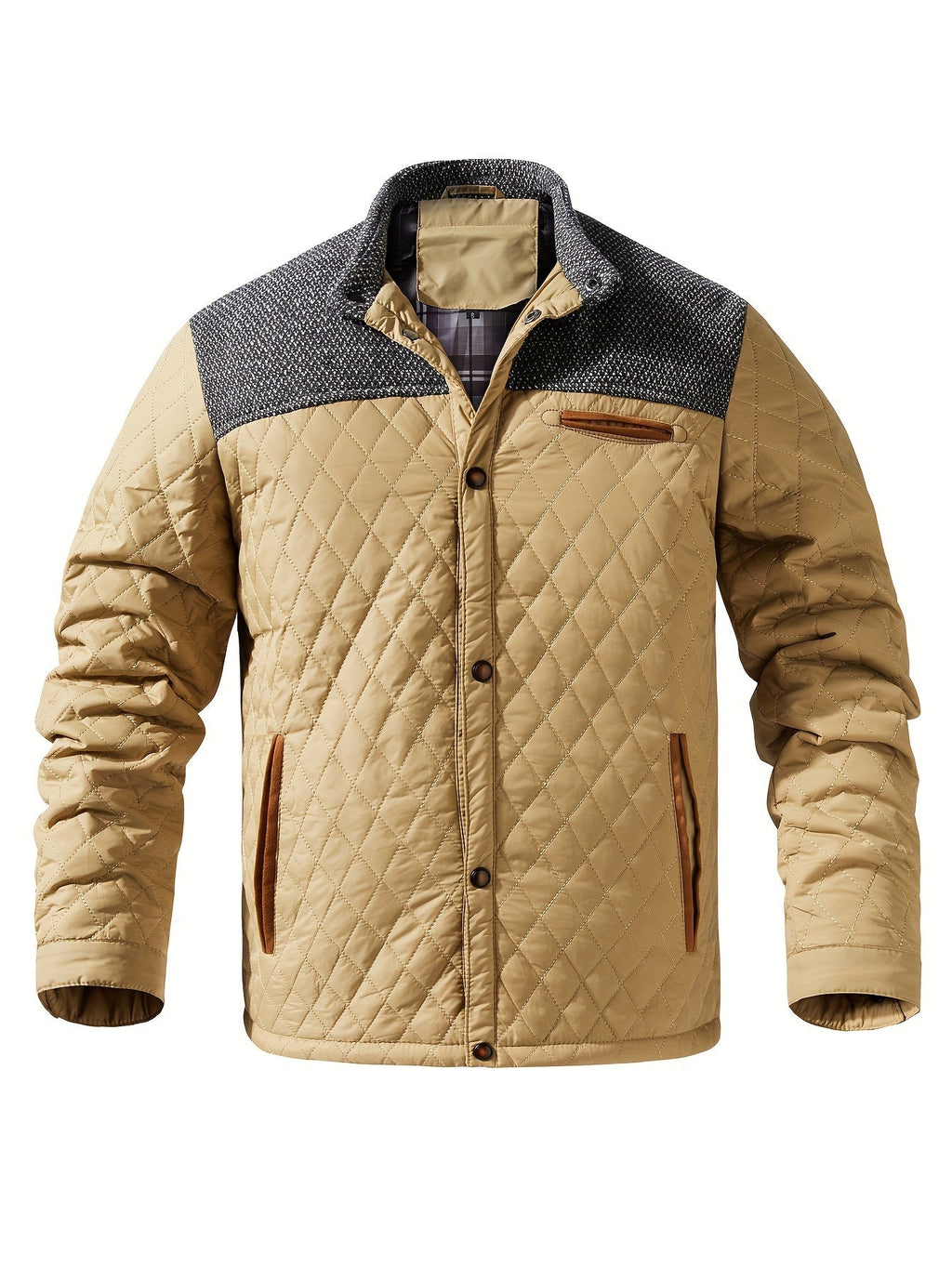 Mason | Men’s Quilted Jacket with Stand Collar