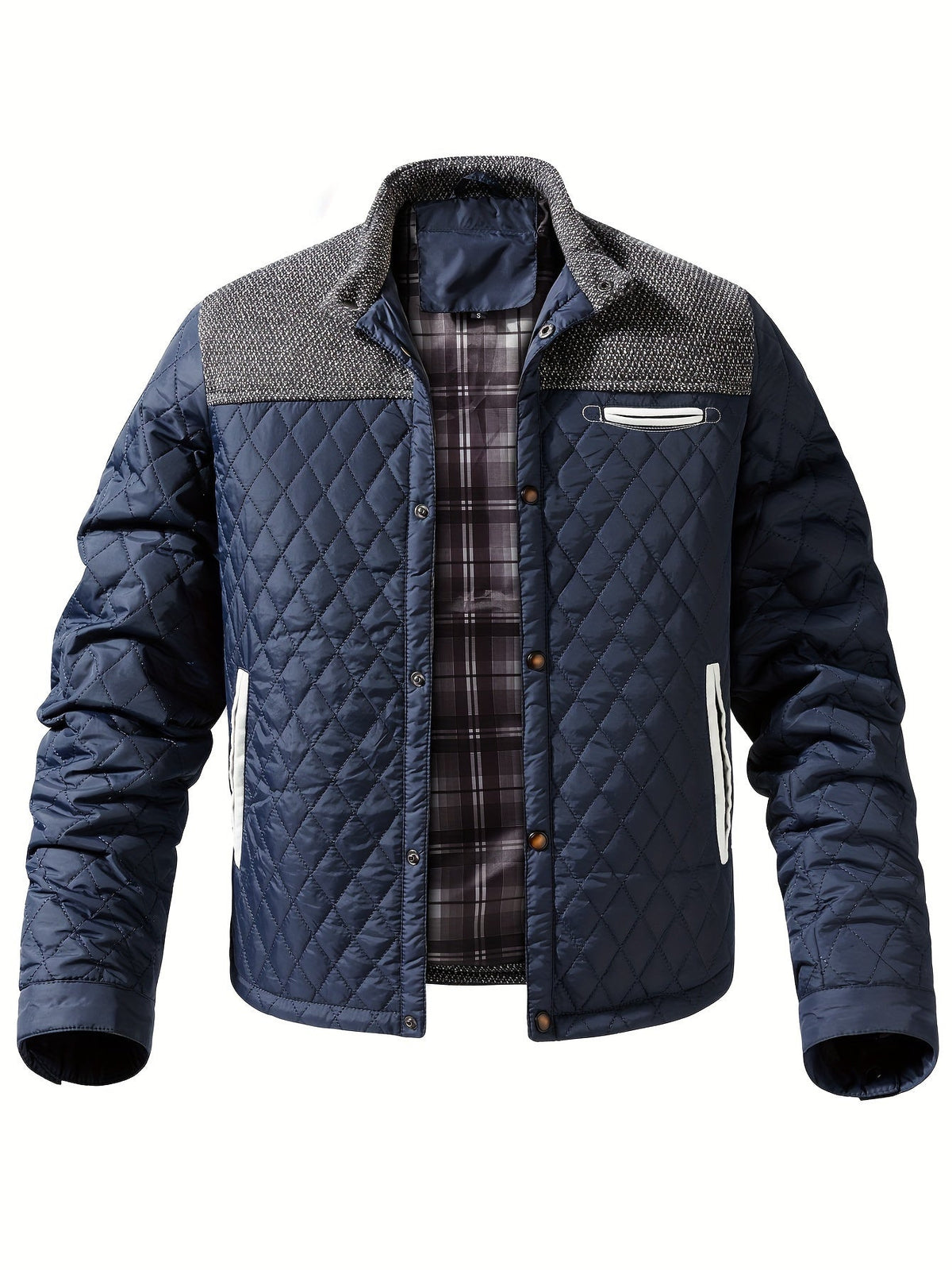 Mason | Men’s Quilted Jacket with Stand Collar