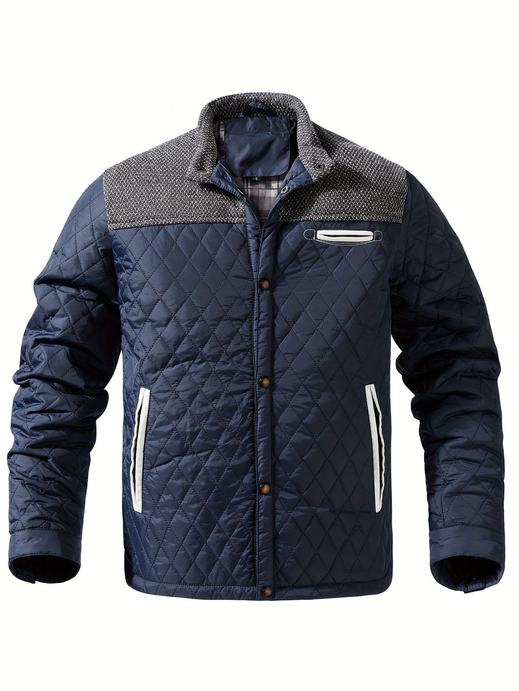 Mason | Men’s Quilted Jacket with Stand Collar
