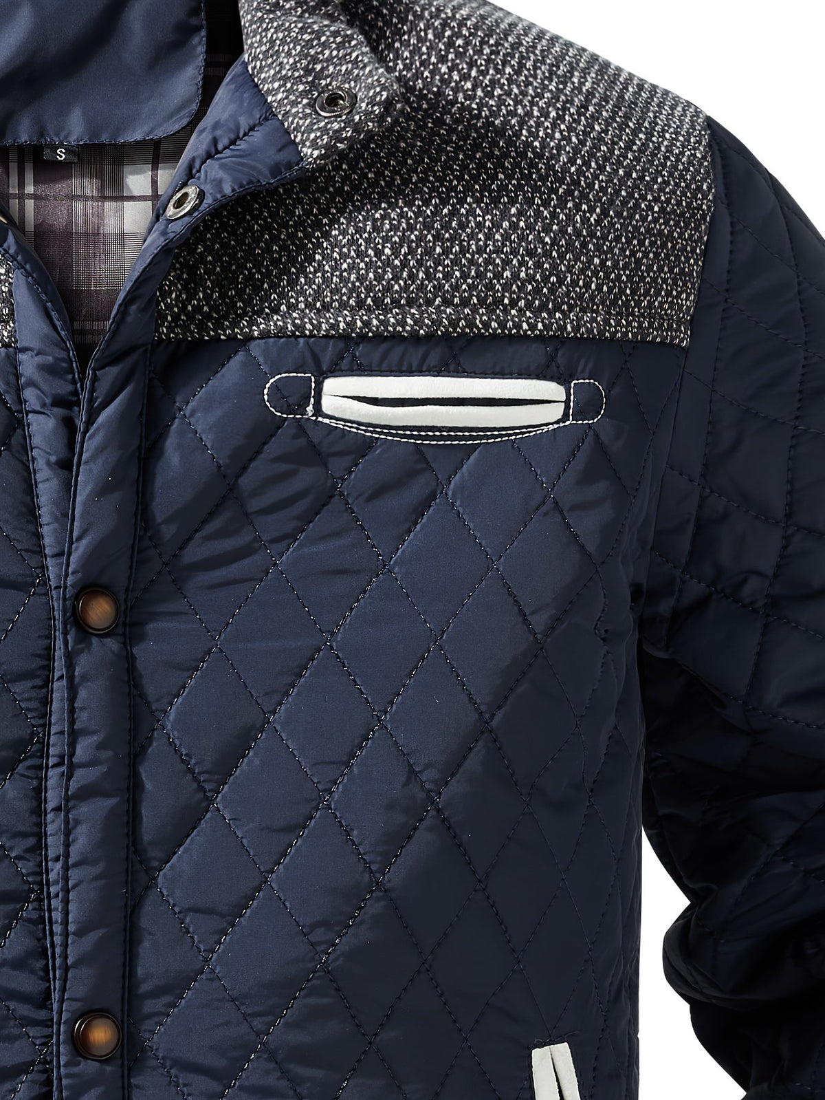 Mason | Men’s Quilted Jacket with Stand Collar