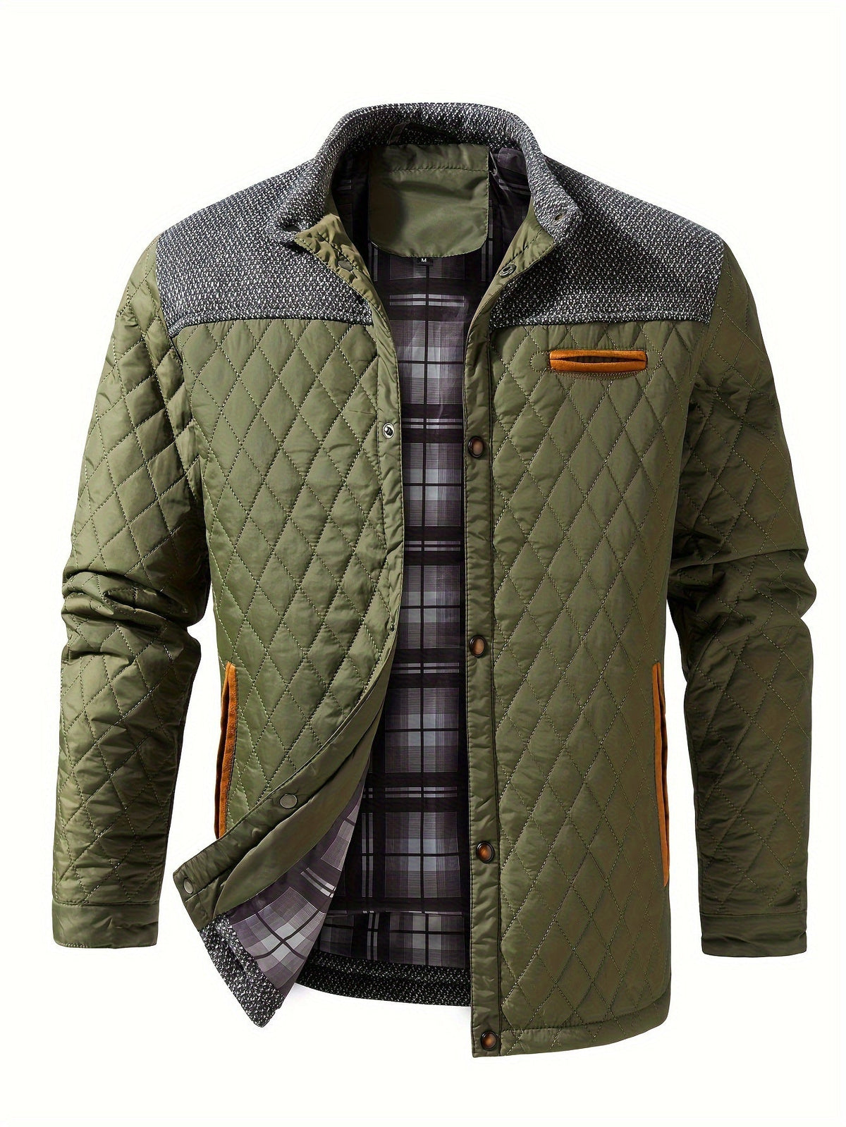 Mason | Men’s Quilted Jacket with Stand Collar