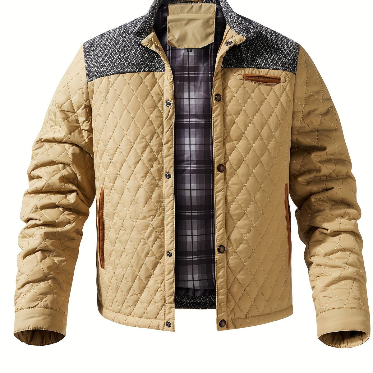 Mason | Men’s Quilted Jacket with Stand Collar