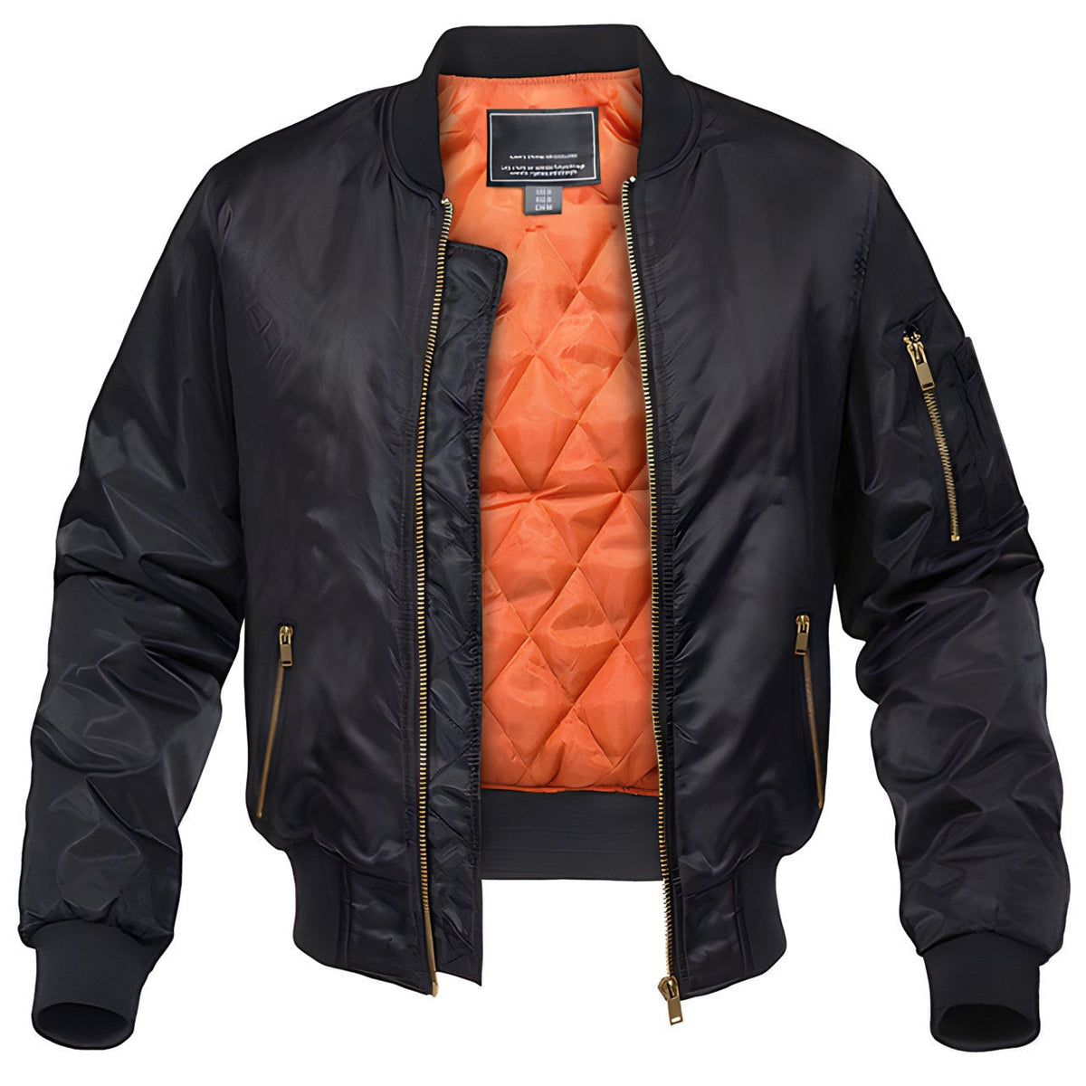 Vincent | Men’s Quilted Bomber Jacket with Zip Front