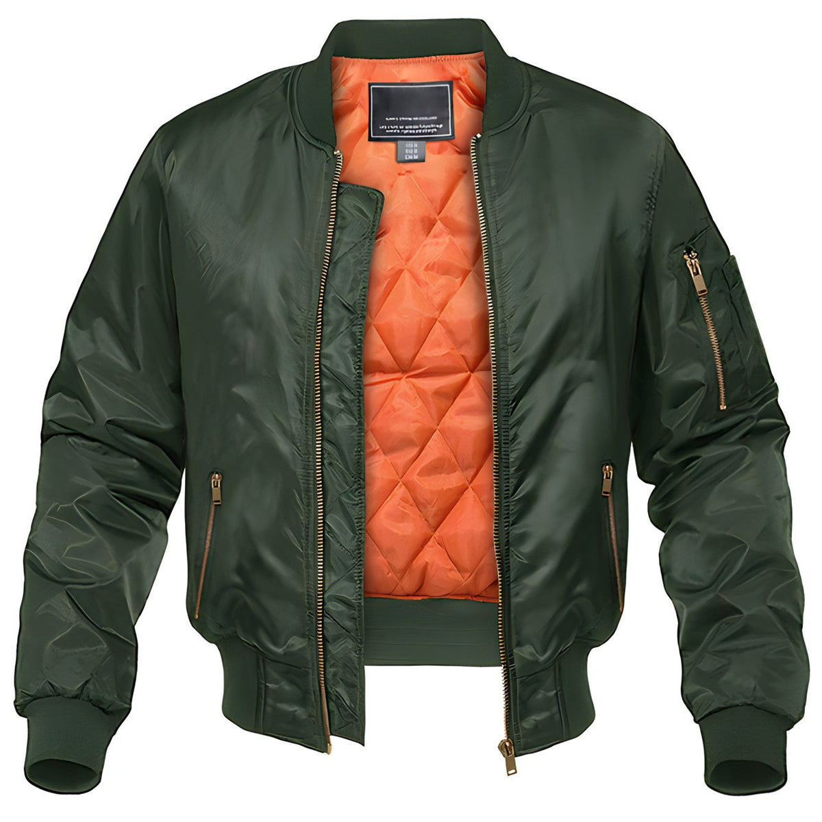 Vincent | Men’s Quilted Bomber Jacket with Zip Front
