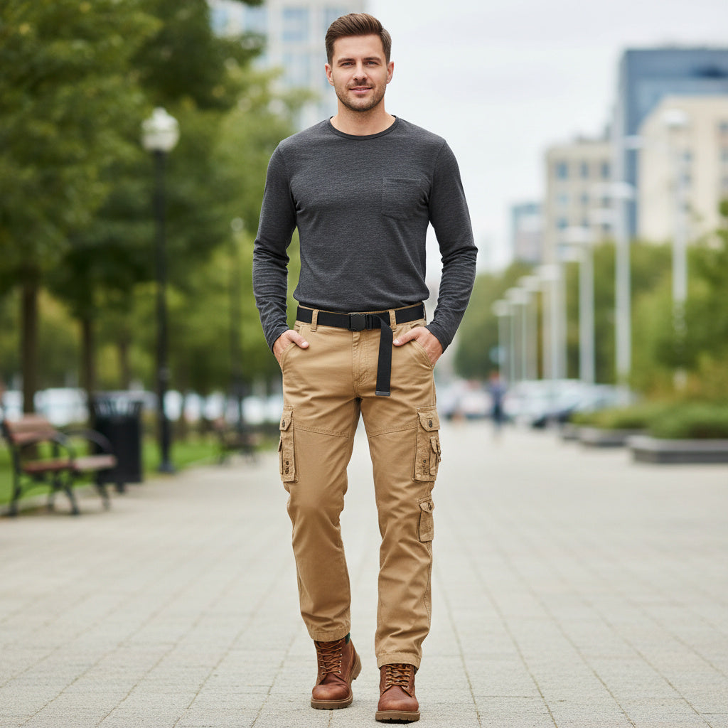 Russell | Men’s Relaxed Cargo Pants with Adjustable Cuffs