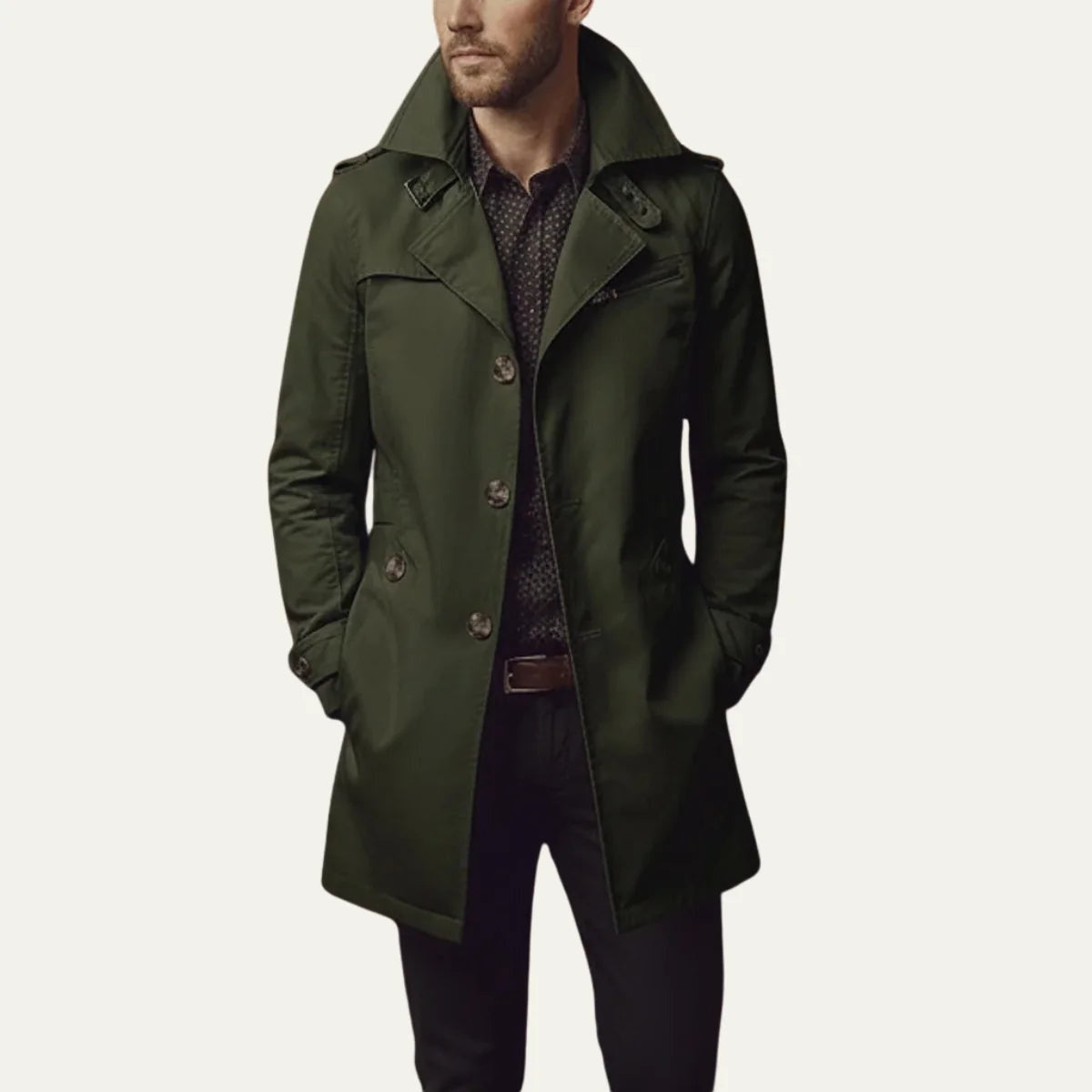 Magnus | Men’s Slim-Fit Winter Jacket with Notched Lapels