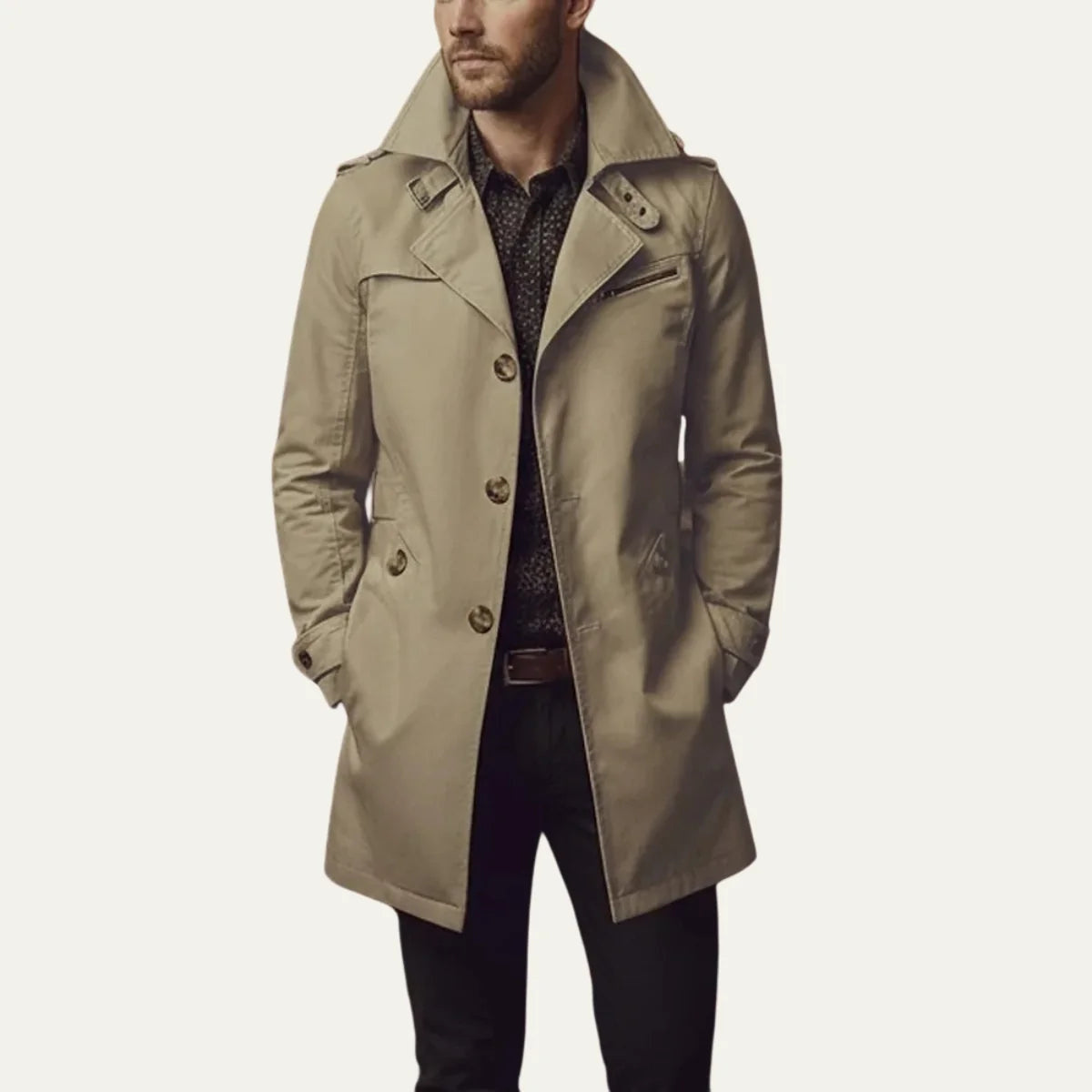 Magnus | Men’s Slim-Fit Winter Jacket with Notched Lapels